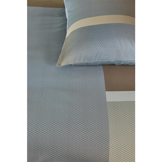 Kardol by Beddinghouse Dekbedovertrek Sloane Square - Blauw Grijs 240x200/220 cm
