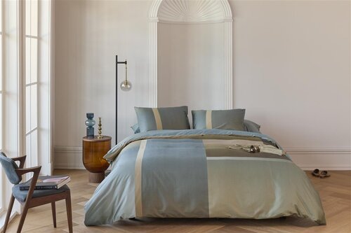 Kardol Kardol by Beddinghouse Dekbedovertrek Sloane Square - Blauw Grijs 200x200/220 cm afbeelding