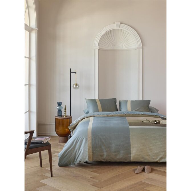 Kardol by Beddinghouse Dekbedovertrek Sloane Square - Blauw Grijs 140x200/220 cm Kardol by Beddinghouse Dekbedovertrek Sloane Square - Blauw Grijs 140x200/220 cm