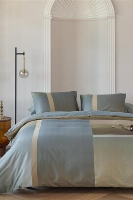 Kardol by Beddinghouse Dekbedovertrek Sloane Square - Blauw Grijs 260x200/220 cm