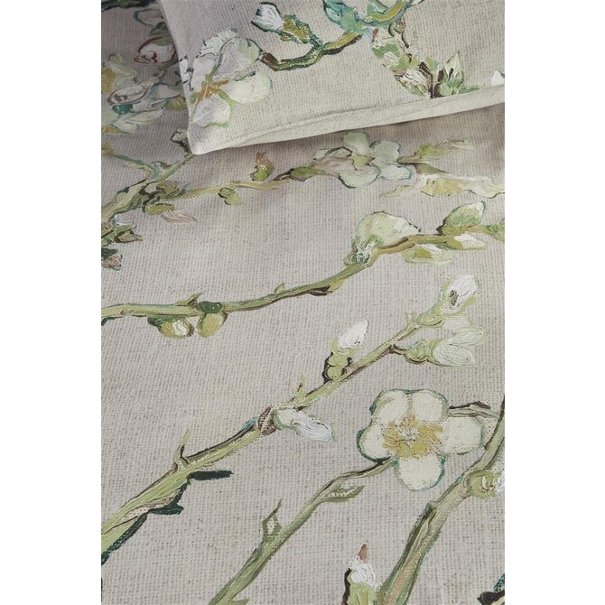 Beddinghouse x Van Gogh Museum Dekbedovertrek Blossoming - Zand 260x200/220 cm Beddinghouse x Van Gogh Museum Dekbedovertrek Blossoming - Zand 260x200/220 cm