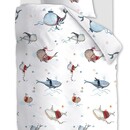 Beddinghouse Beddinghouse x Hanneke de Jager Dekbedovertrek Whaletastic - Blauw 100x135 cm