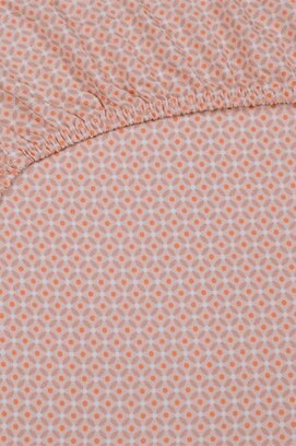 Pip Studio Cross Stitch - Koraalrood 100x200 cm Hoekhoogte 35 cm