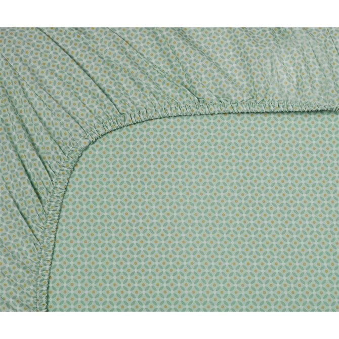 Pip Studio Cross Stitch - Licht groen 100x200 cm Hoekhoogte 35 cm
