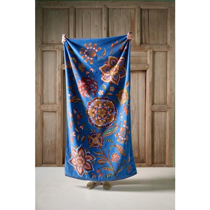 Pip Studio Viva la Vida Beachtowel - Blauw 100x180 cm Pip Studio Viva la Vida Beachtowel - Blauw 100x180 cm