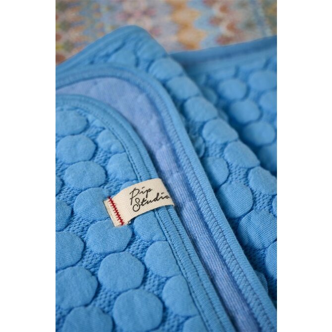 Pip Studio Fill in the dots Throw - Blauw 260x260 cm