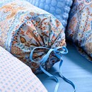 Pip Studio Pip Studio Jabali Flower Roll Cushion - Blauw 22x70 cm
