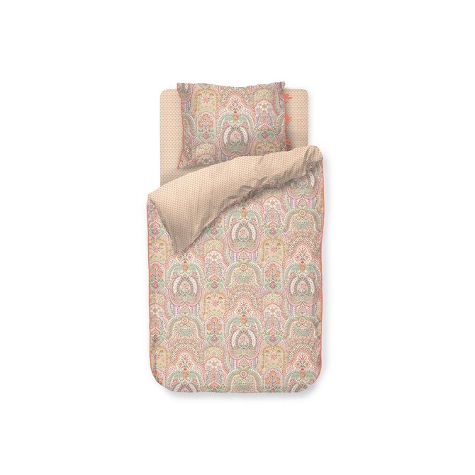 Pip Studio Dekbedovertrek Jabali Flower - Koraalrood 240x200/220 cm Pip Studio Dekbedovertrek Jabali Flower - Koraalrood 240x200/220 cm