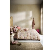 Pip Studio Dekbedovertrek Jabali Flower - Koraalrood 260x200/220 cm