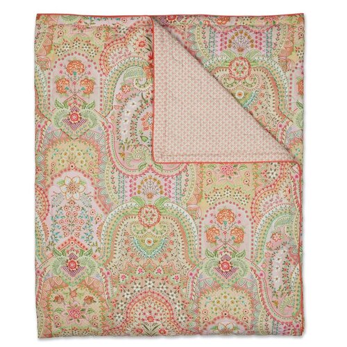 Pip Studio Pip Studio Jabali Flower Quilt - Koraalrood 180x260 cm