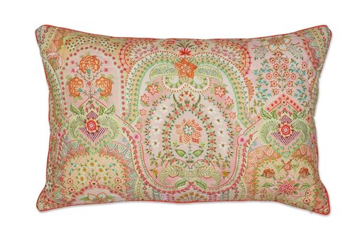 Pip Studio Pip Studio Jabali Flower Quilted Cushion - Koraalrood 45x70 cm