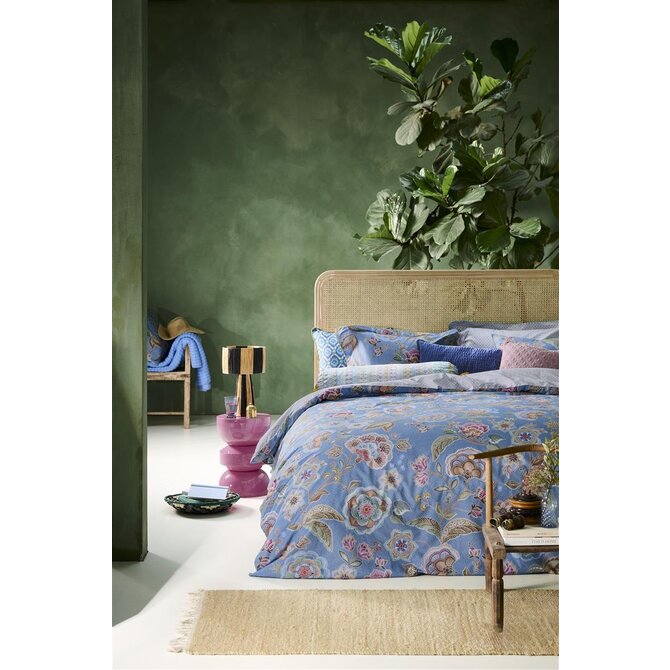 Pip Studio Dekbedovertrek Matata - Blauw 200x200/220 cm Pip Studio Dekbedovertrek Matata - Blauw 200x200/220 cm