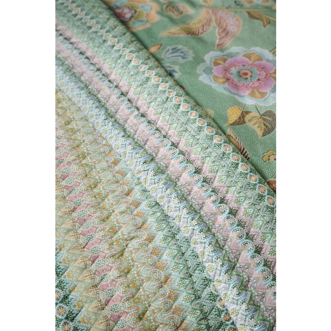Pip Studio Ashanti Quilt - Groen 180x260 cm Pip Studio Ashanti Quilt - Groen 180x260 cm