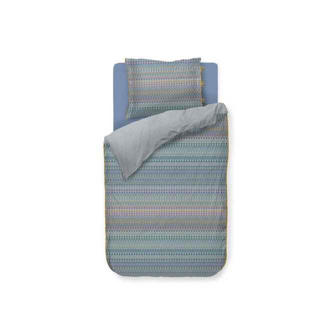Pip Studio Dekbedovertrek Ashanti - Blauw 200x200/220 cm Pip Studio Dekbedovertrek Ashanti - Blauw 200x200/220 cm