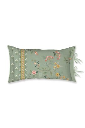 Pip Studio Kili Flower Cushion - Groen 35x60 cm