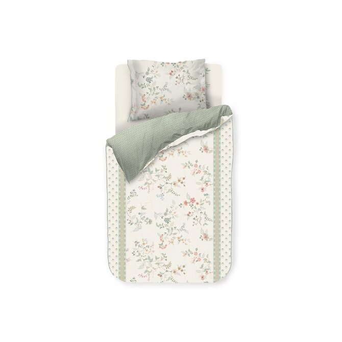 Pip Studio Dekbedovertrek Kili Flower - Wit 140x200/220 cm Pip Studio Dekbedovertrek Kili Flower - Wit 140x200/220 cm