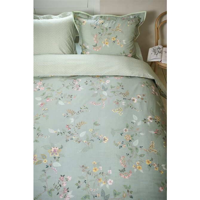 Pip Studio Dekbedovertrek Kili Flower - Groen 240x200/220 cm Pip Studio Dekbedovertrek Kili Flower - Groen 240x200/220 cm