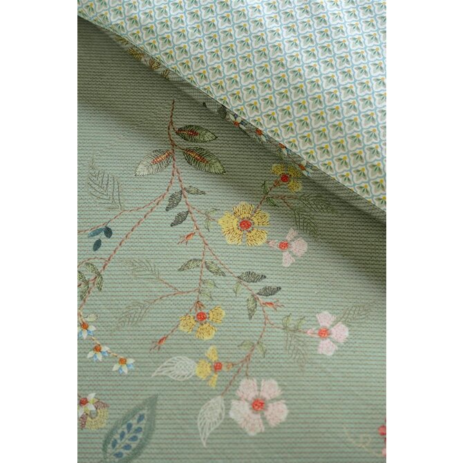 Pip Studio Dekbedovertrek Kili Flower - Groen 240x200/220 cm Pip Studio Dekbedovertrek Kili Flower - Groen 240x200/220 cm