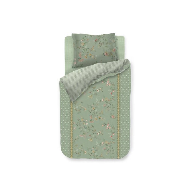 Pip Studio Dekbedovertrek Kili Flower - Groen 240x200/220 cm Pip Studio Dekbedovertrek Kili Flower - Groen 240x200/220 cm