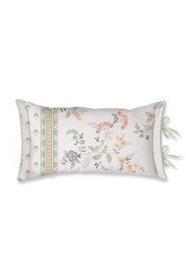 Pip Studio Kili Flower Cushion - Wit 35x60 cm
