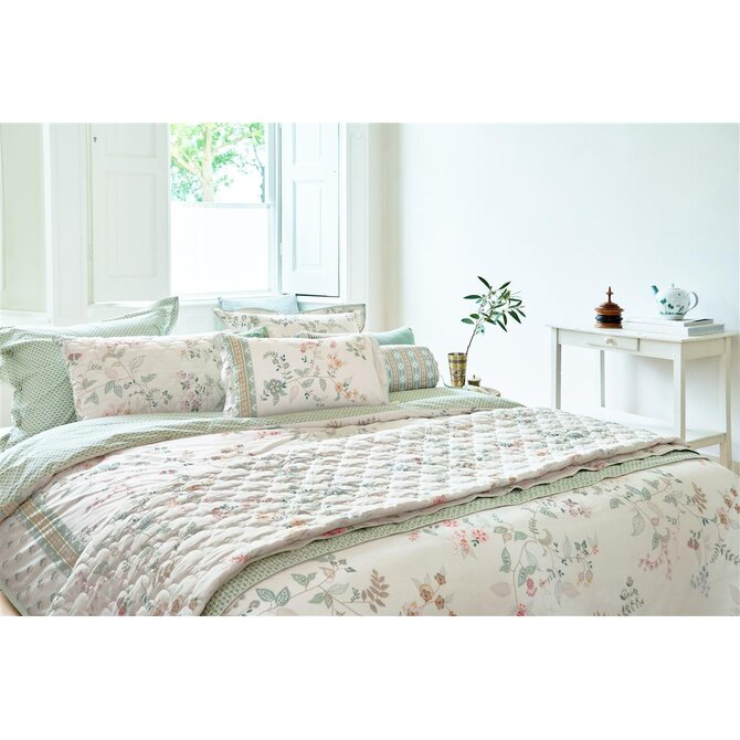 Pip Studio Dekbedovertrek Kili Flower - Wit 260x200/220 cm