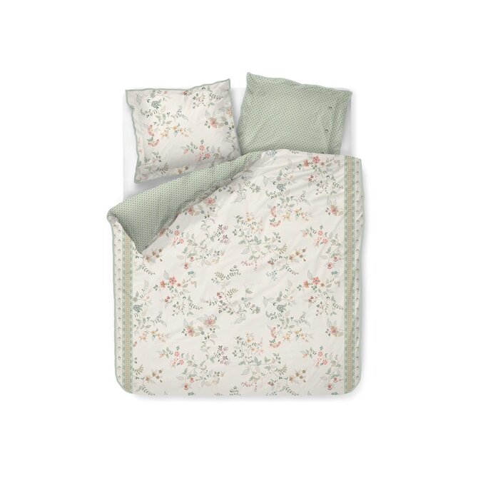 Pip Studio Dekbedovertrek Kili Flower - Wit 260x200/220 cm