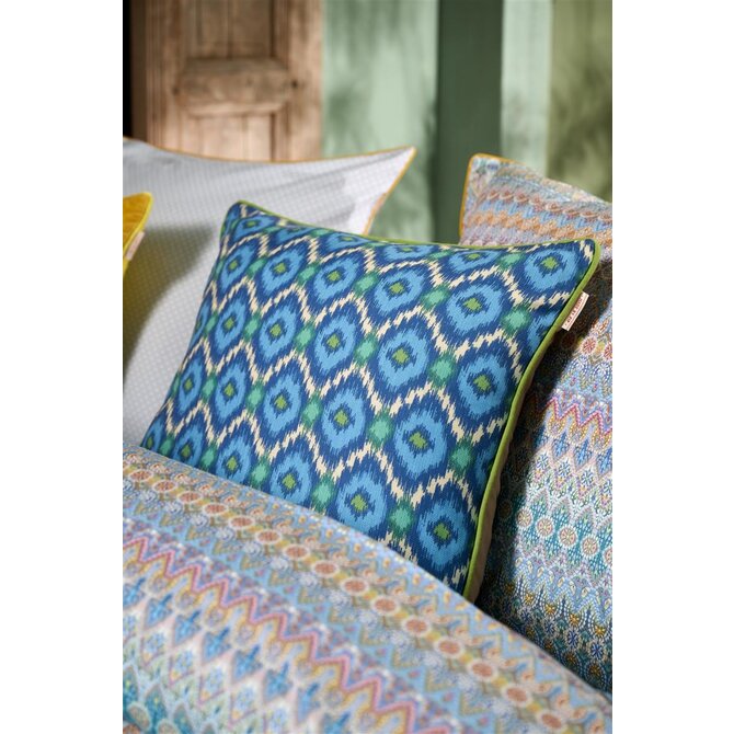 Pip Studio Zazu Cushion - Blauw 53x53 cm Pip Studio Zazu Cushion - Blauw 53x53 cm