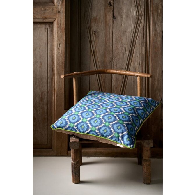 Pip Studio Zazu Cushion - Blauw 53x53 cm Pip Studio Zazu Cushion - Blauw 53x53 cm