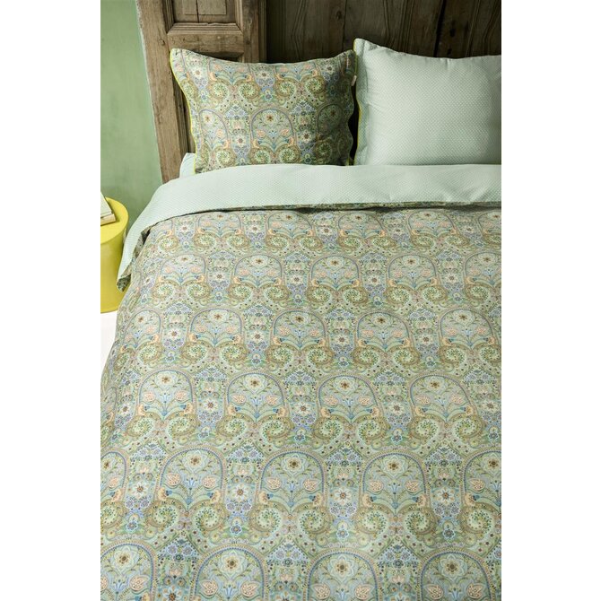 Pip Studio Dekbedovertrek Kikoy - Groen 260x200/220 cm Pip Studio Dekbedovertrek Kikoy - Groen 260x200/220 cm