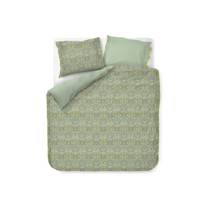 Pip Studio Dekbedovertrek Kikoy - Groen 260x200/220 cm Pip Studio Dekbedovertrek Kikoy - Groen 260x200/220 cm