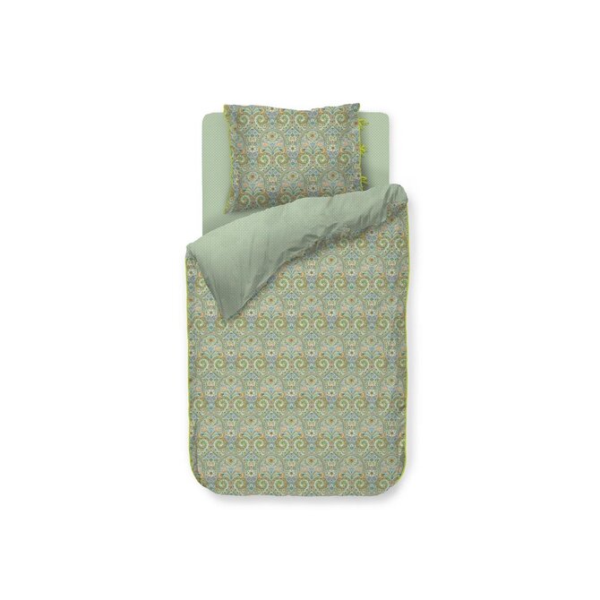 Pip Studio Dekbedovertrek Kikoy - Groen 260x200/220 cm Pip Studio Dekbedovertrek Kikoy - Groen 260x200/220 cm