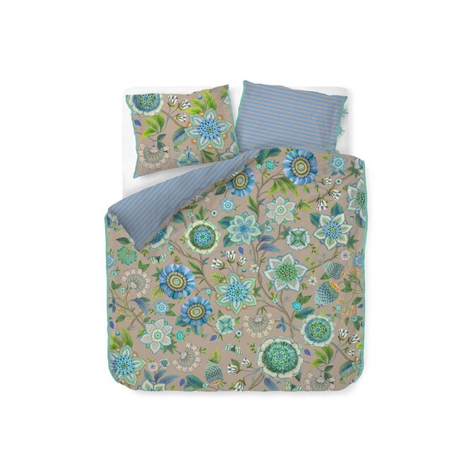 Pip Studio Dekbedovertrek Viva La Vida - Blauw 140x200/220 cm Pip Studio Dekbedovertrek Viva La Vida - Blauw 140x200/220 cm
