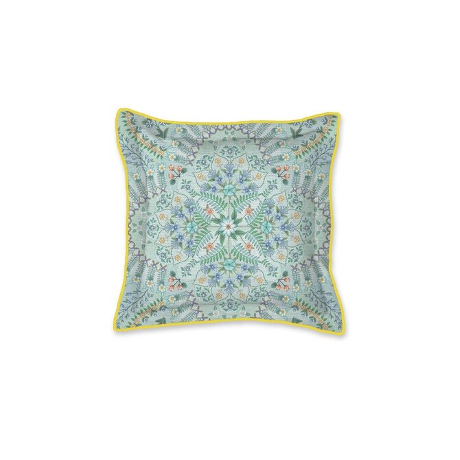 Pip Studio Alfombra Square Cushion - Licht blauw 45x45 cm Pip Studio Alfombra Square Cushion - Licht blauw 45x45 cm