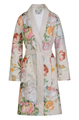 Vandyck Badjas FLEUR cream tan XLarge