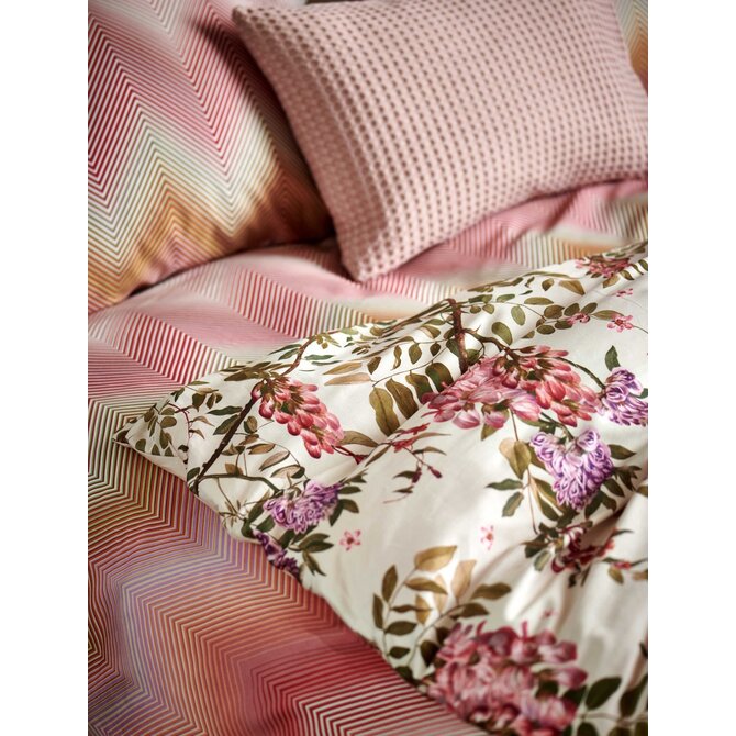 Vandyck Dekbedovertrek ROSE ACACIA cream tan 1-persoons (140x200/220 )