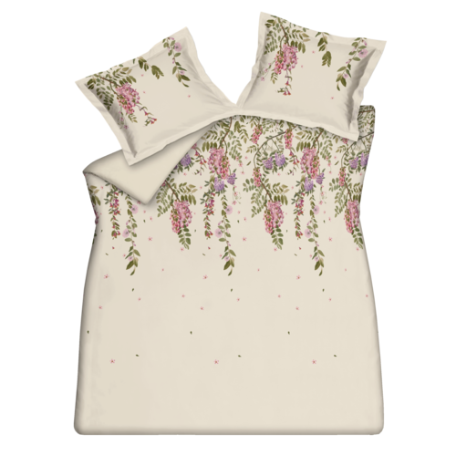 Vandyck Vandyck Kussensloop ROSE ACACIA cream tan Kussensloop (60x70) afbeelding