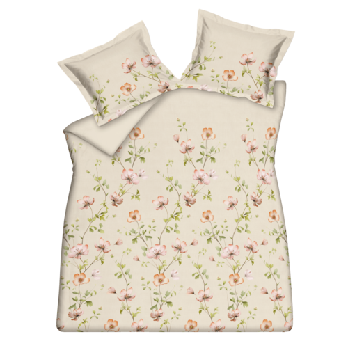 Vandyck Vandyck Dekbedovertrek BLOSSOM BREEZE cream tan Lits-jumeaux (240x200/220 ) afbeelding