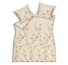 Vandyck Dekbedovertrek BLOSSOM BREEZE cream tan 1-persoons (140x200/220 )