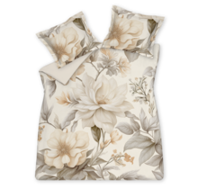 Vandyck Dekbedovertrek WHISPER cream tan 1-persoons (140x200/220 )