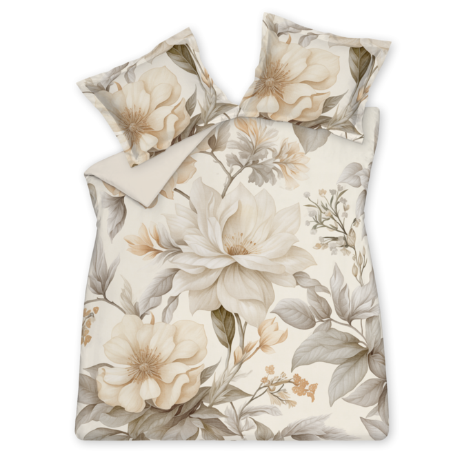 Vandyck Dekbedovertrek WHISPER cream tan Lits-jumeaux (240x200/220 )