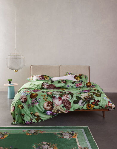 Essenza Essenza Fleur Dekbedovertrek 200x200/220 Quiet green afbeelding