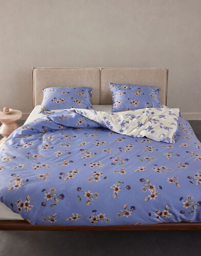 Essenza Essenza Fiora Dekbedovertrek 140x200/220 Lavender blue afbeelding