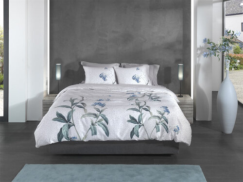 Heckett & Lane Heckettlane Lacie Dekbedovertrek 140x200/220 Light Grey afbeelding