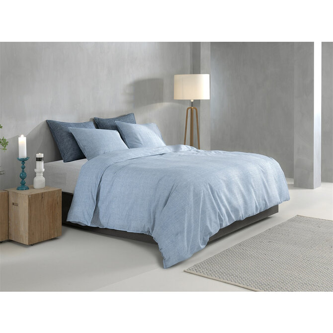 Zohome Lino Dekbedovertrek 140x200/220 Sky blue Zohome Lino Dekbedovertrek 140x200/220 Sky blue