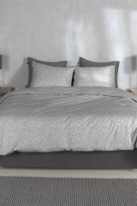 Zohome Petali di Lino Dekbedovertrek 140x200/220 Dove Grey
