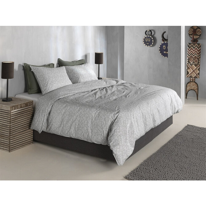 Zohome Petali di Lino Dekbedovertrek 140x200/220 Dove Grey Zohome Petali di Lino Dekbedovertrek 140x200/220 Dove Grey