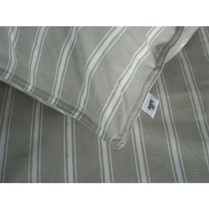 Zohome Righe di Percalle Dekbedovertrek 240x200/220 Northern Grey Zohome Righe di Percalle Dekbedovertrek 240x200/220 Northern Grey
