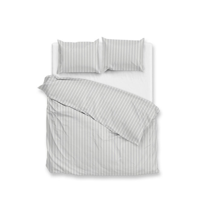 Zohome Righe di Percalle Dekbedovertrek 240x200/220 Northern Grey Zohome Righe di Percalle Dekbedovertrek 240x200/220 Northern Grey