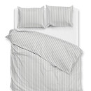 Zo! Home Zohome Righe di Percalle Dekbedovertrek 200x200/220 Northern Grey