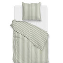Zo! Home Zohome Righe di Percalle Dekbedovertrek 240x200/220 Smokey Green